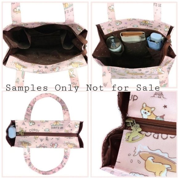 Waterproof Boba Frenchie Large Tote Shoulder Bag Travel Purse - Picture 2 of 12